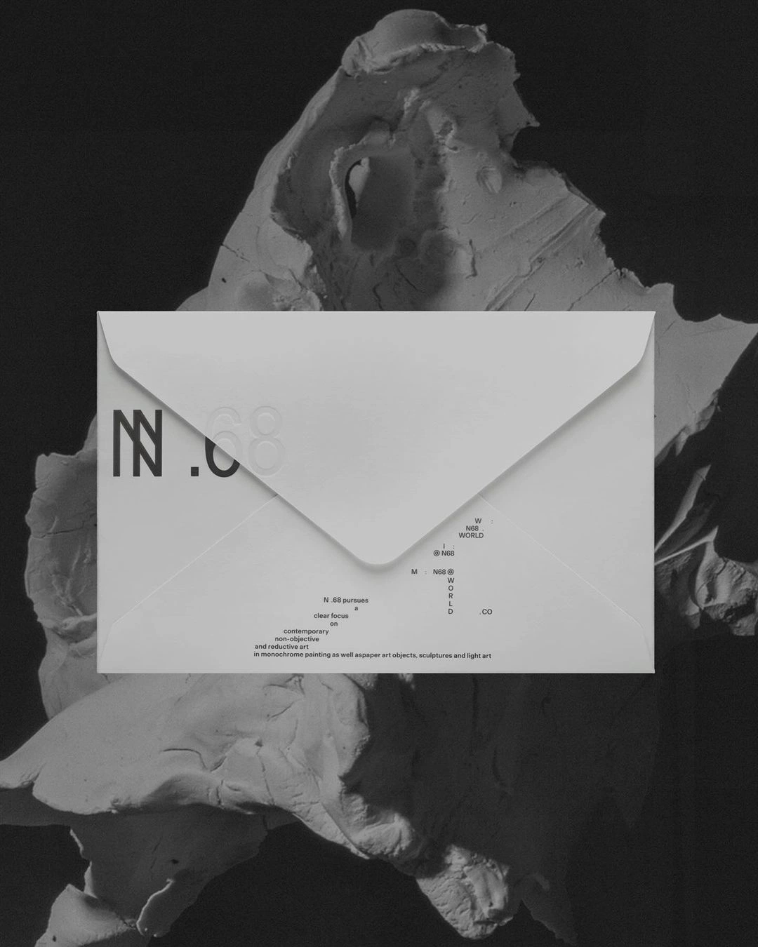 Visual identity for N. 68 by mnm.studio, typography by Pangram Pangram Foundry