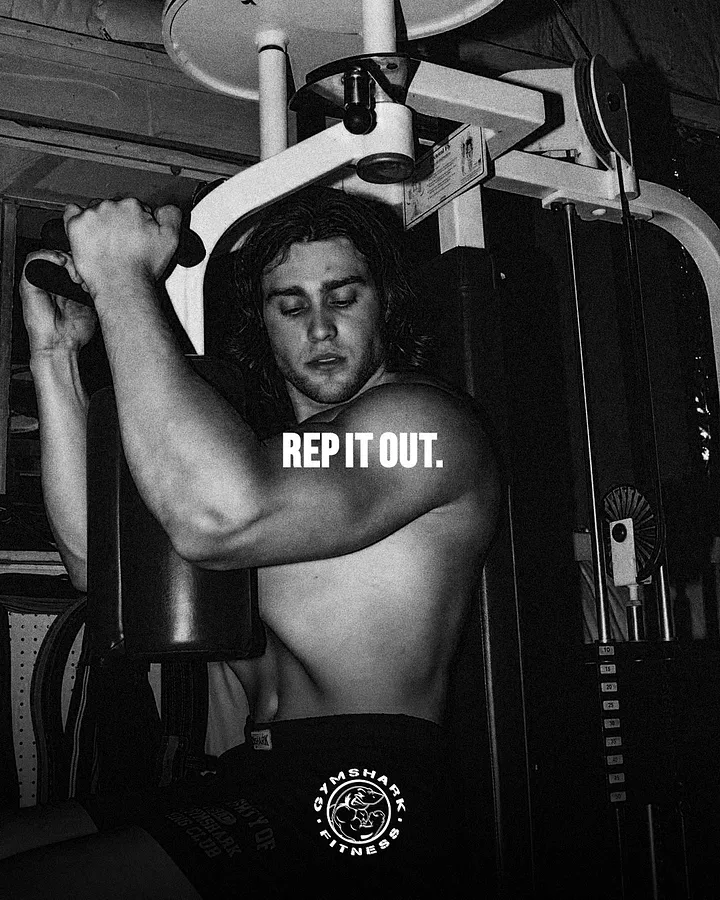 Gymshark motivational content using the codes of sport