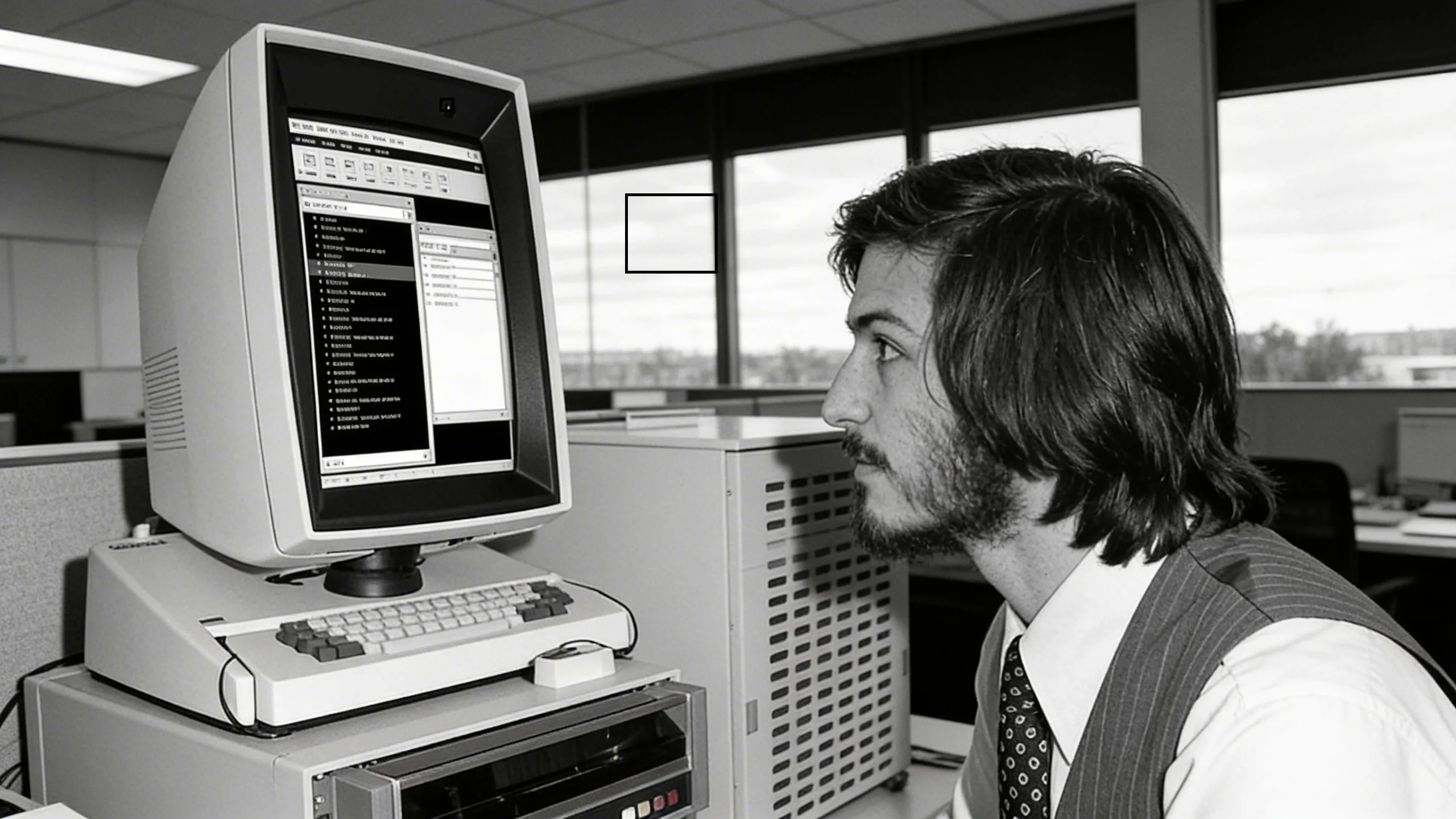 Steve Jobs discovering the Xerox Alto