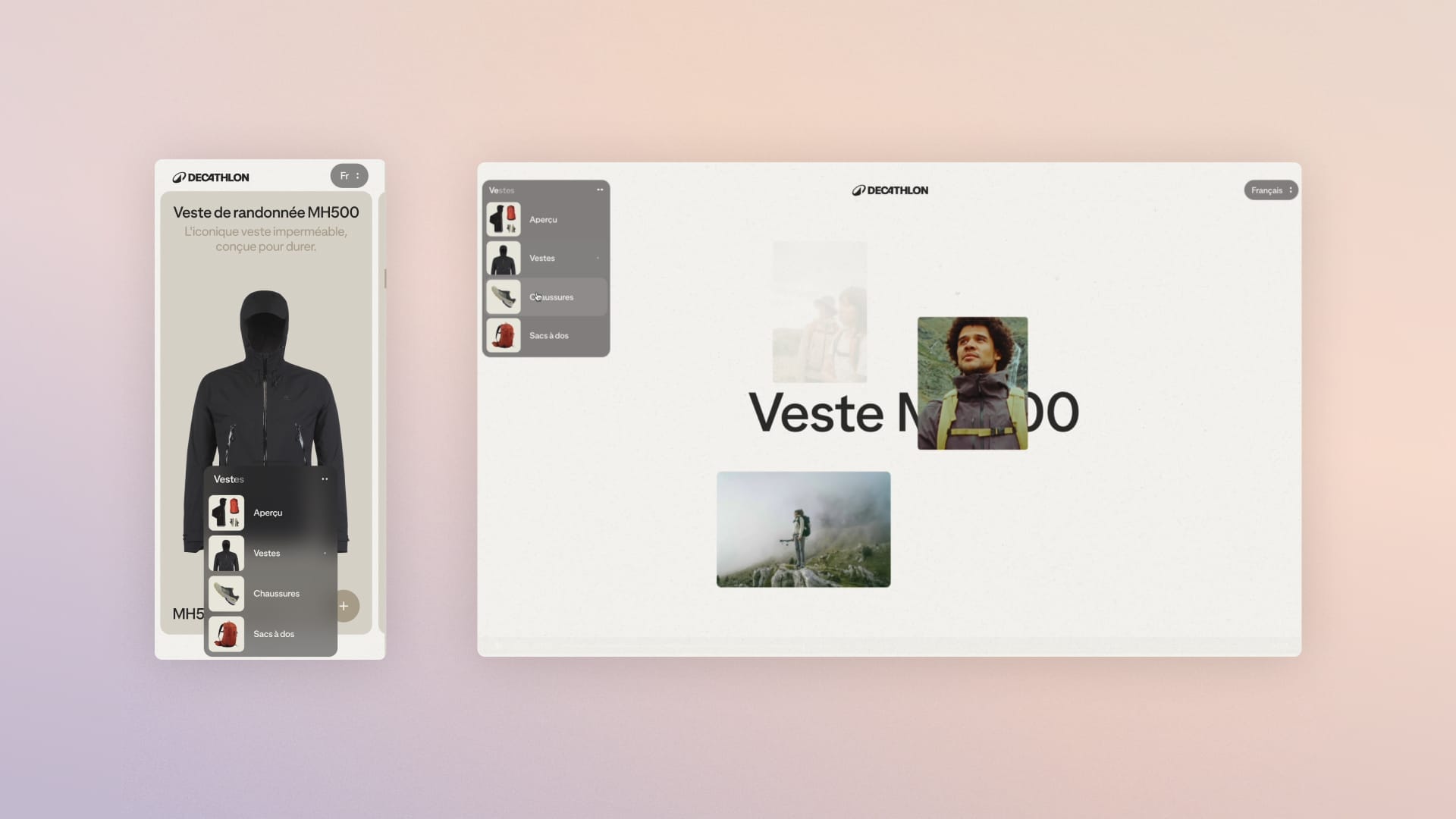 Quechua lookbook navigation by chapter