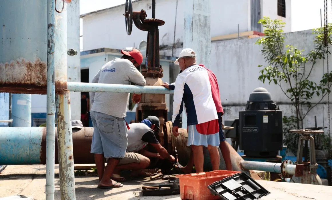 Capama rehabilita equipos de bombeo para mejorar el suministro de agua en las colonias