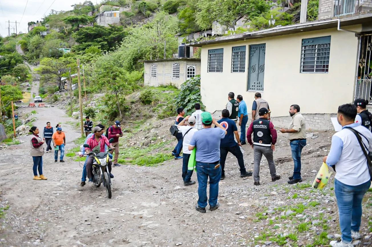 Realizan reconocimiento de deslizamientos en la zona norponiente de Chilpancingo