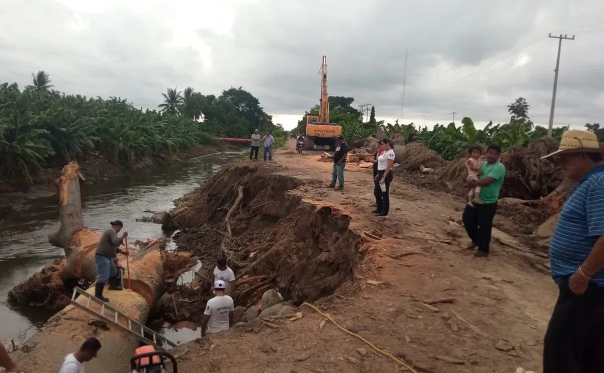 Lluvias dejan 340 casas inundadas en 44 municipios de Chiapas