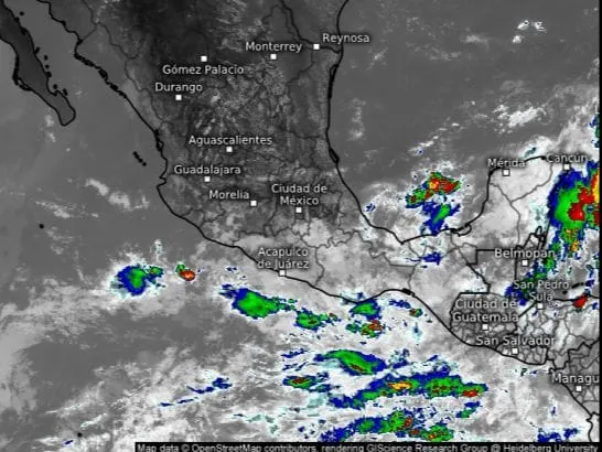 Prevé lluvias de variada intensidad para las próximas horas en Guerrero