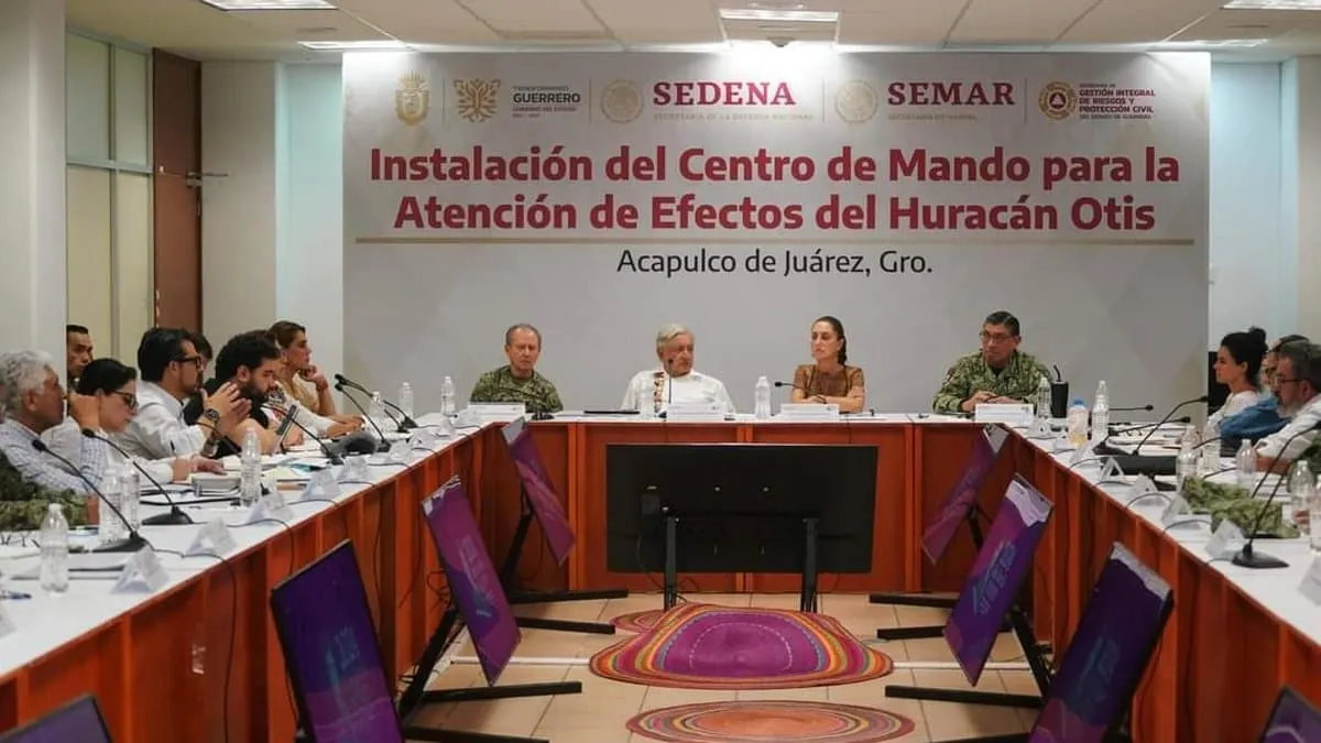 Abelina López se reúne con AMLO y Claudia Sheinbaum en Acapulco