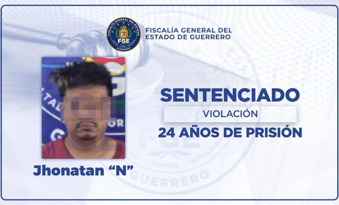 Condenan a hombre a 24 años de cárcel por abusar de una menor en Tuxpan
