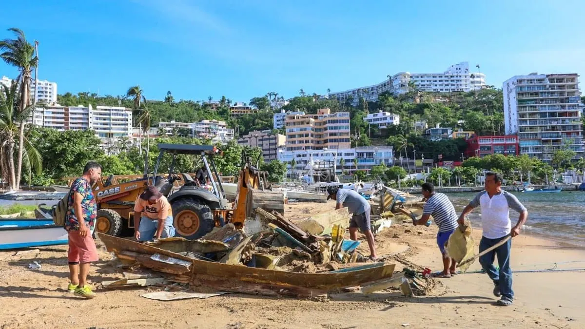 Recolectan 16 toneladas de desechos durante jornada de limpieza en Acapulco