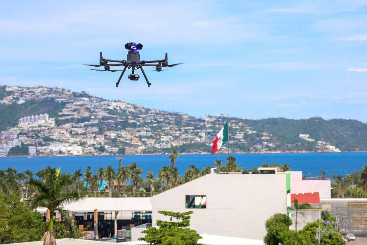 Usan drones en Acapulco para reforzar la seguridad ante repunte de delitos