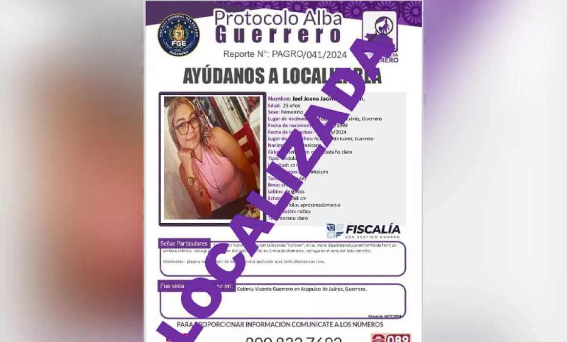 Tras mega operativo, FGE localiza a Jael en la colonia La Libertad