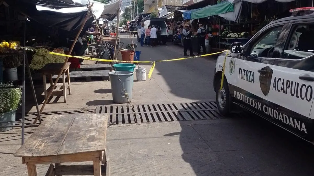 Asesinan a una mujer en el Mercado Central de Acapulco