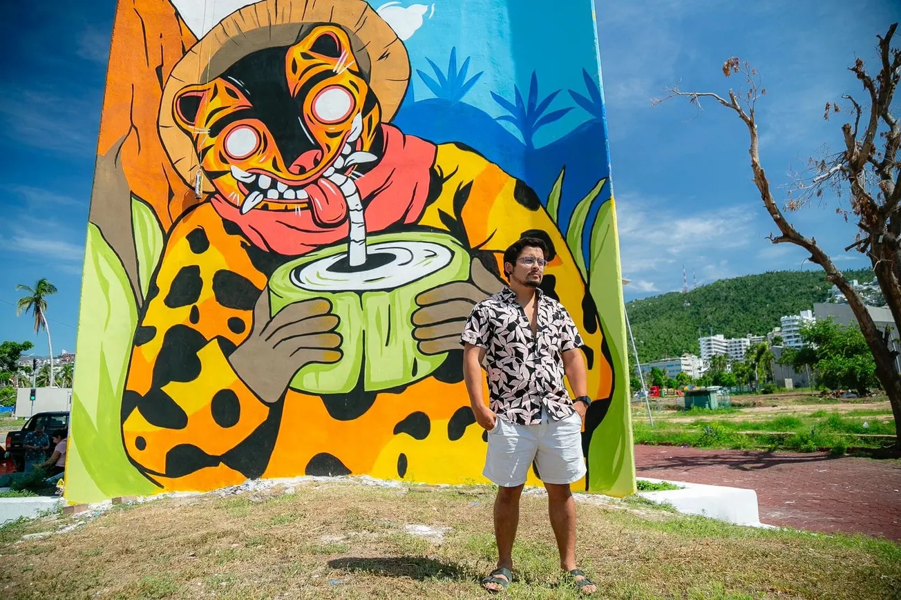 Con arte y murales mejoran la imagen urbana de Acapulco