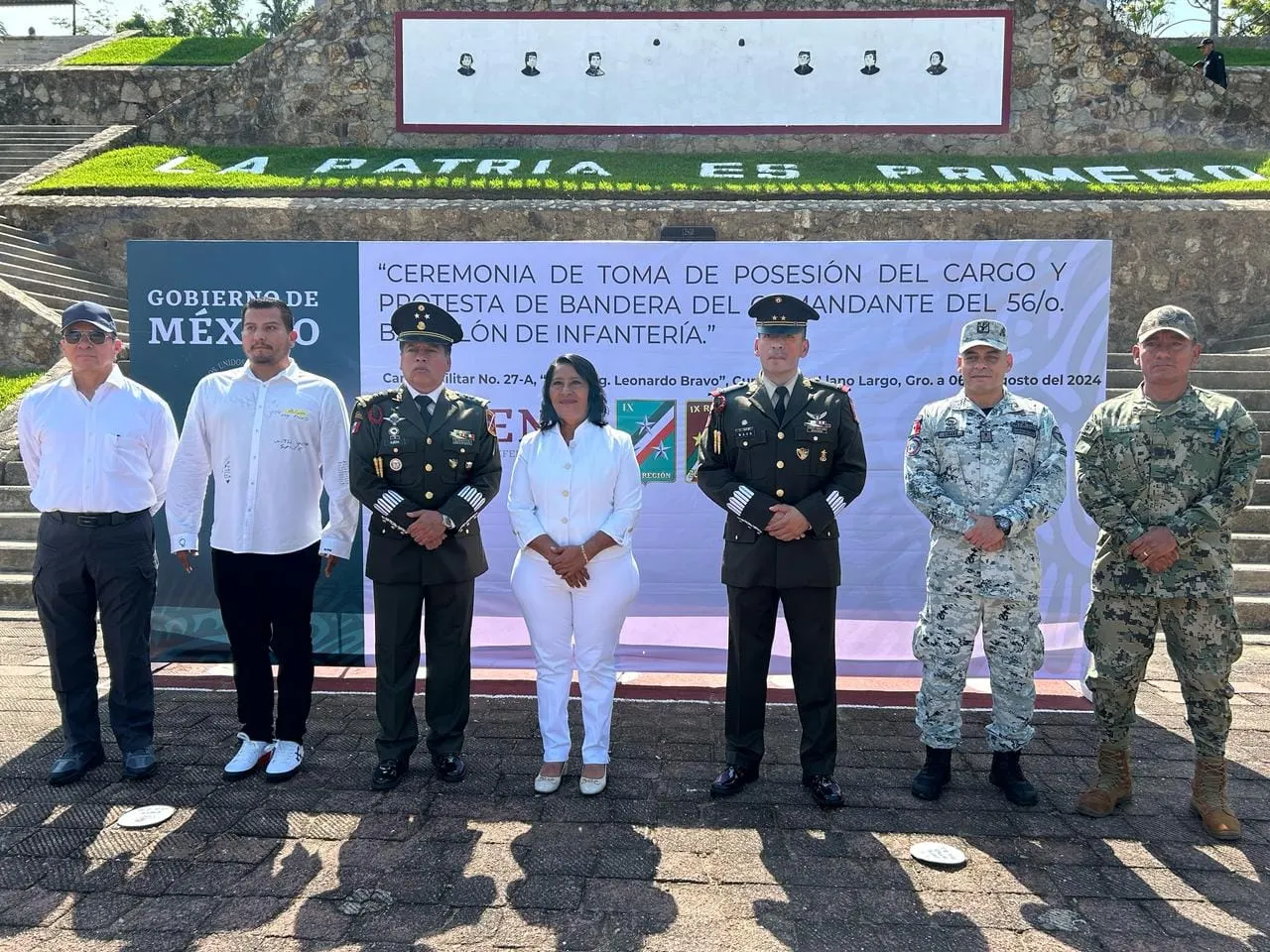 Nombran a nuevo comandante del 56 batallón de Cumbres; asiste Abelina