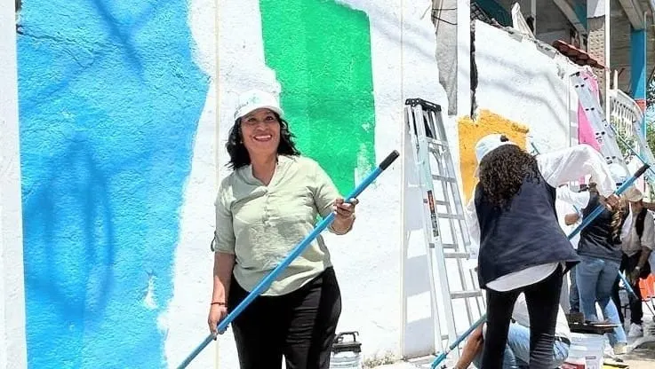 Participa Abelina López Rodríguez en arranque de “Juntos Pintemos Acapulco”