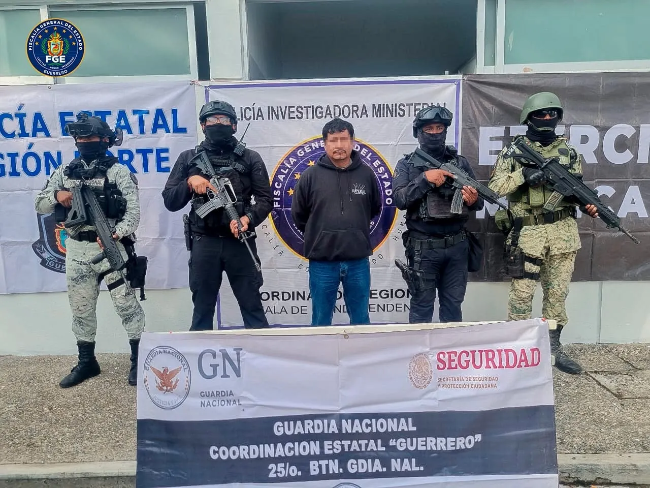Cae “El Viejón” por el homicidio de 5 policías y dos trabajadores de BANSEFI en Ahuacuotzingo