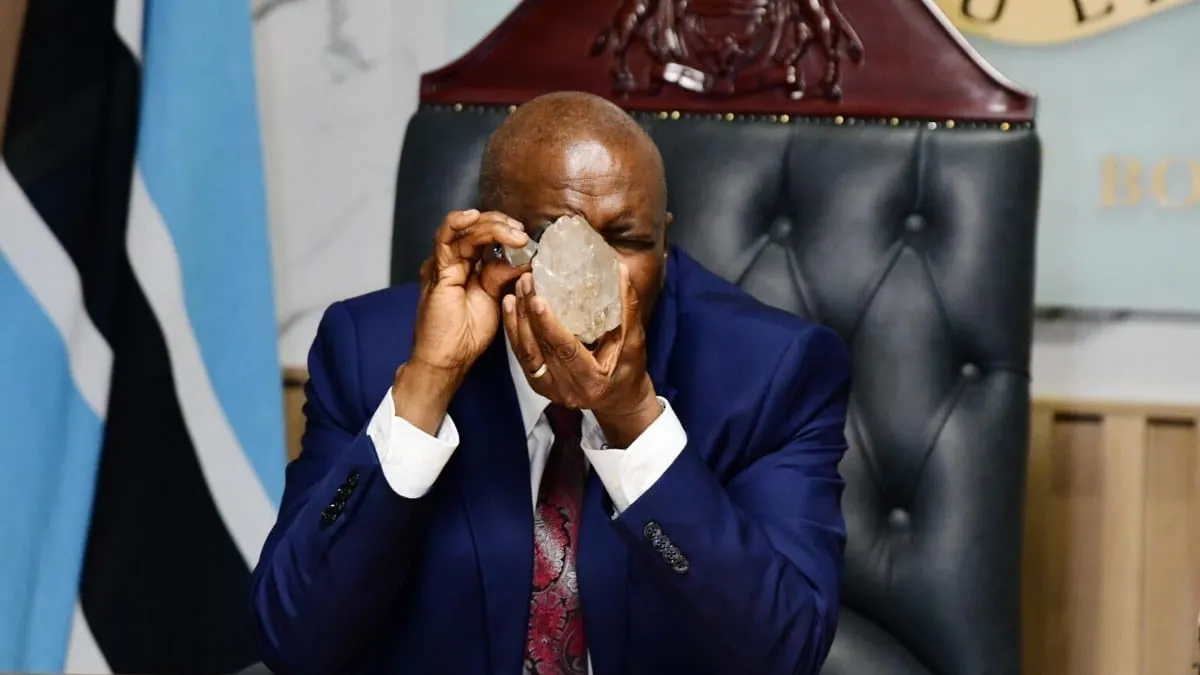El segundo diamante más grande del mundo fue hallado en Botswana, un país con pobreza extrema y hambre