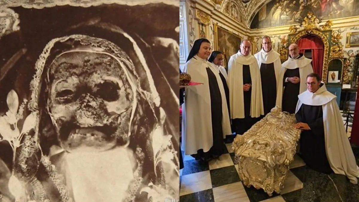 Cuerpo de Santa Teresa de Jesús sigue incorrupto desde 1582 cuando fue sepultada, revelan