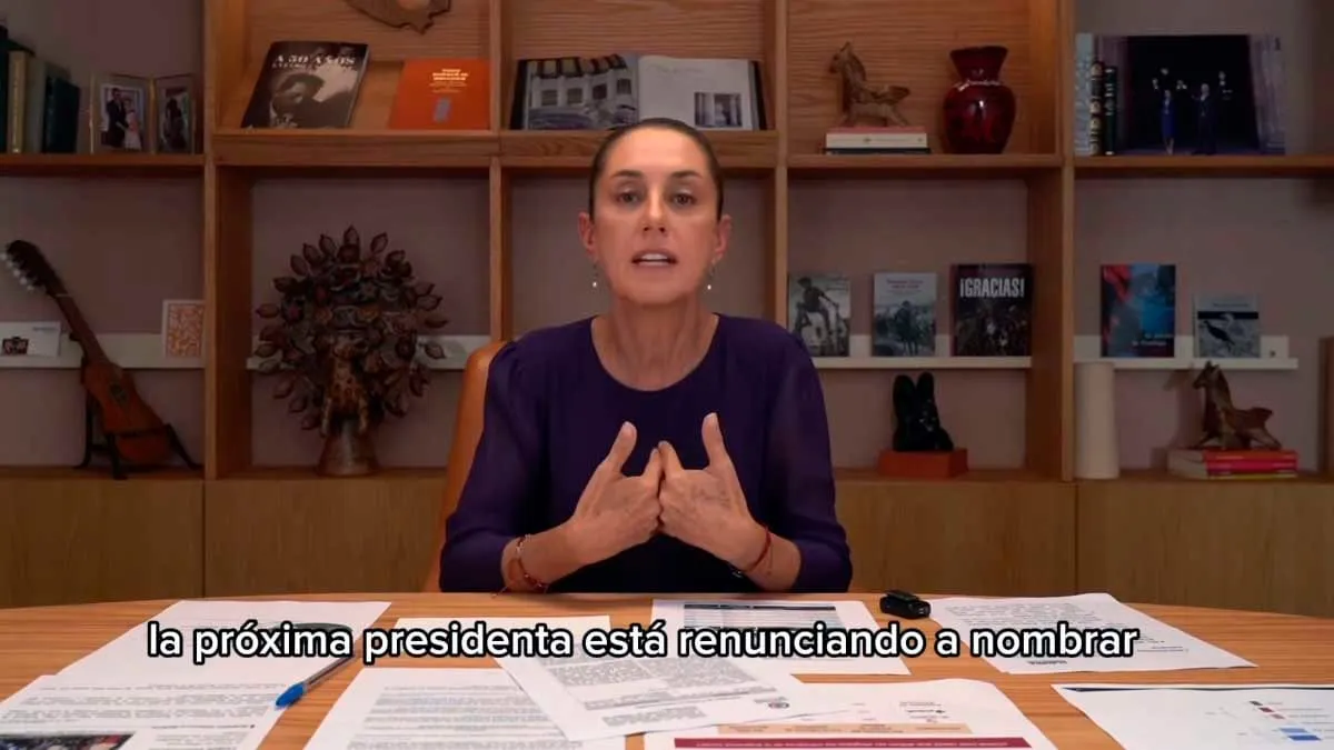 Sheinbaum "renuncia" a elegir ministros de la Corte con reforma electoral