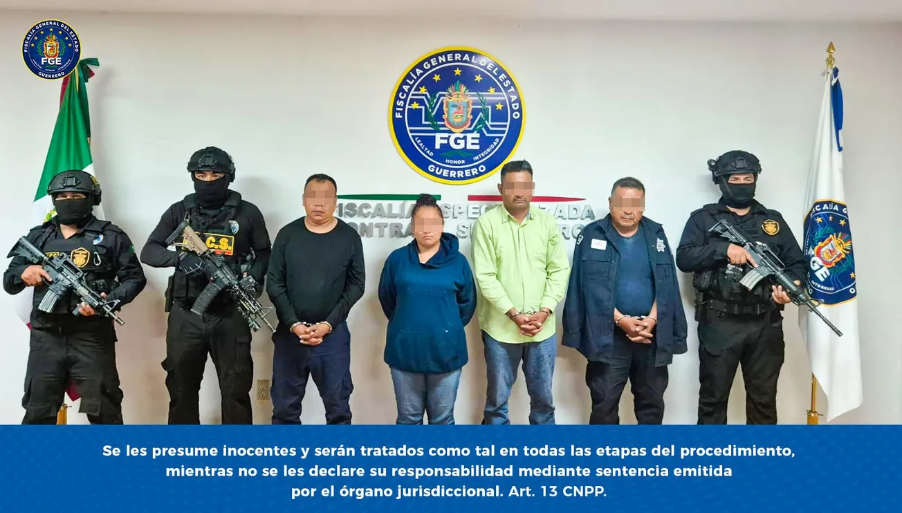 Procesan a cuatro de los 10 policías detenidos de Taxco por secuestro y trata de personas