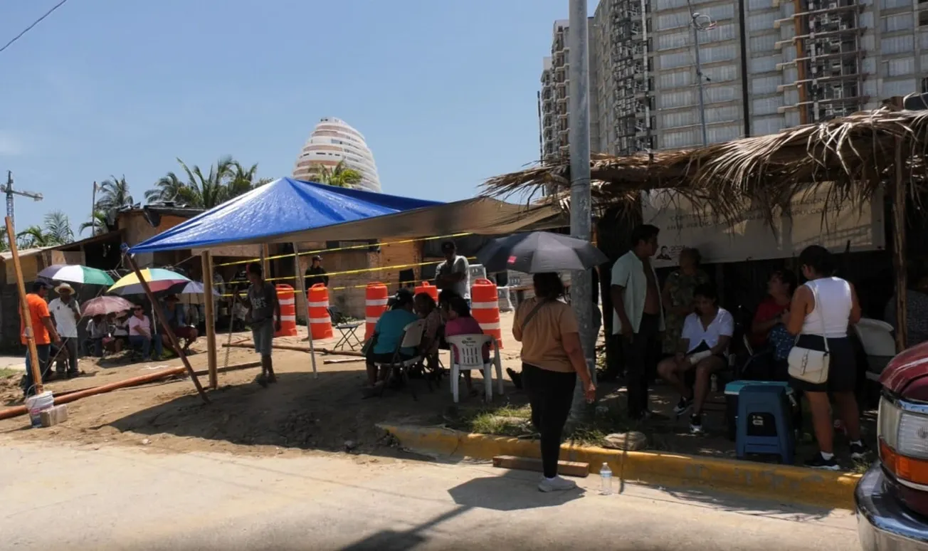 Ejidatarios exigen indemnización por lote donde construyen cuártel de la GN en Acapulco