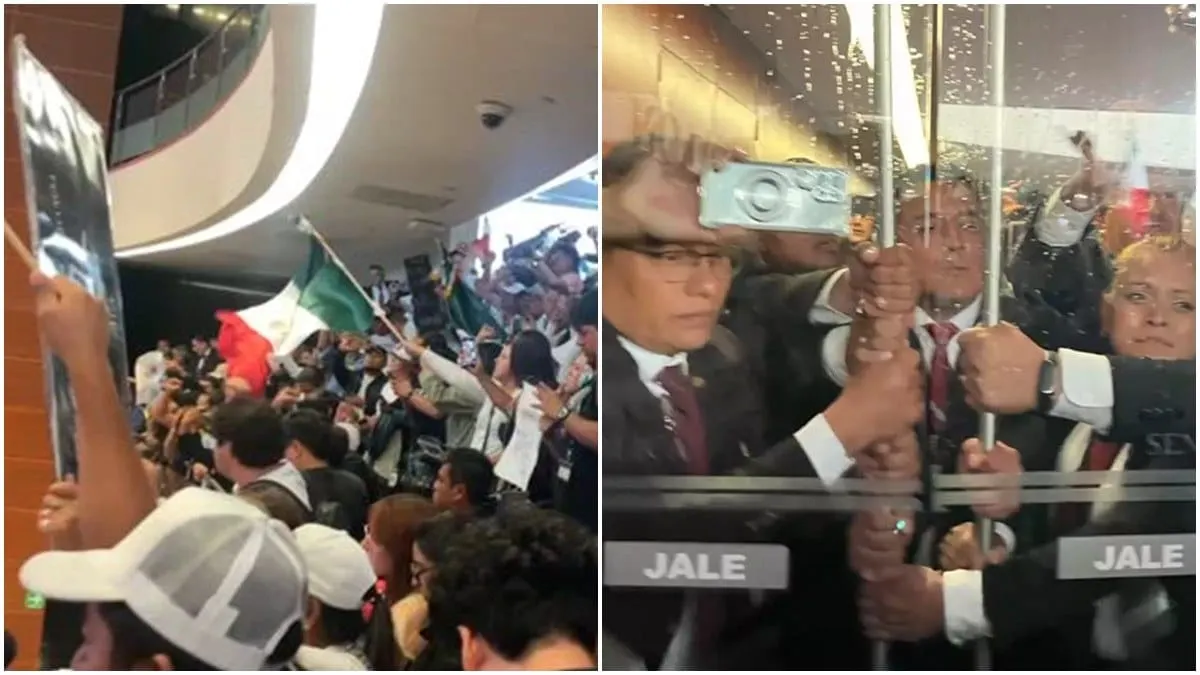 Portazo al Senado suspende discusión de reforma judicial; irrumpen en el salón de sesiones