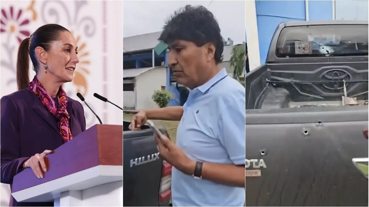 Claudia Sheinbaum condena  ataque a balazos contra el expresidente de Bolivia, Evo Morales