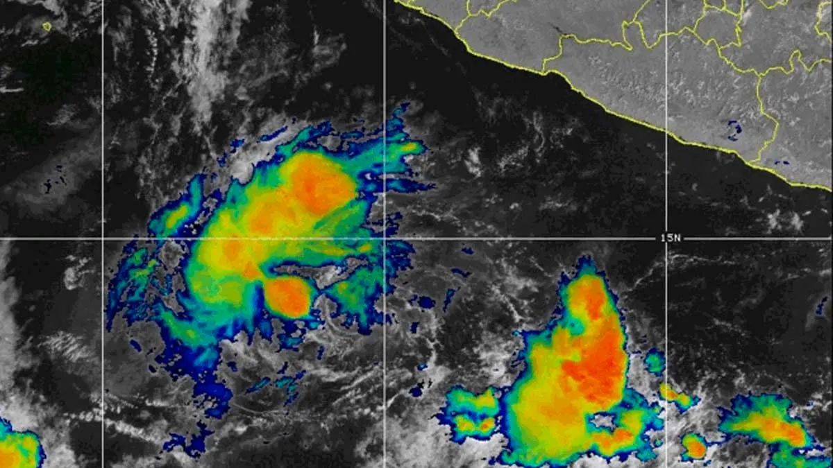 Depresión tropical Catorce-E se mantiene frente a las costas de Guerrero y Michoacán