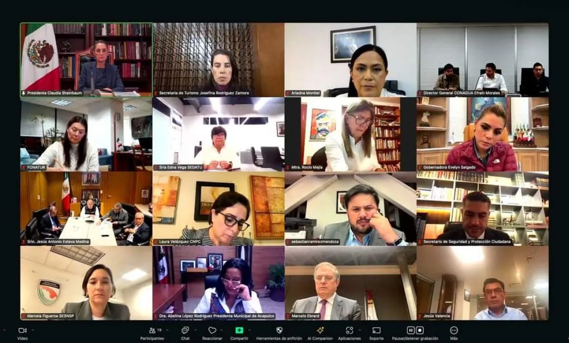 Participa Evelyn Salgado en reunión con Claudia Sheinbaum