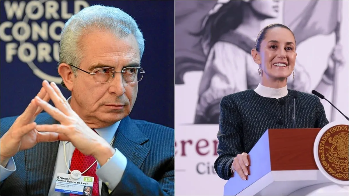 Sheinbaum alimenta 'crisis institucional' por apoyo a reforma judicial de AMLO, dice Zedillo en el WP