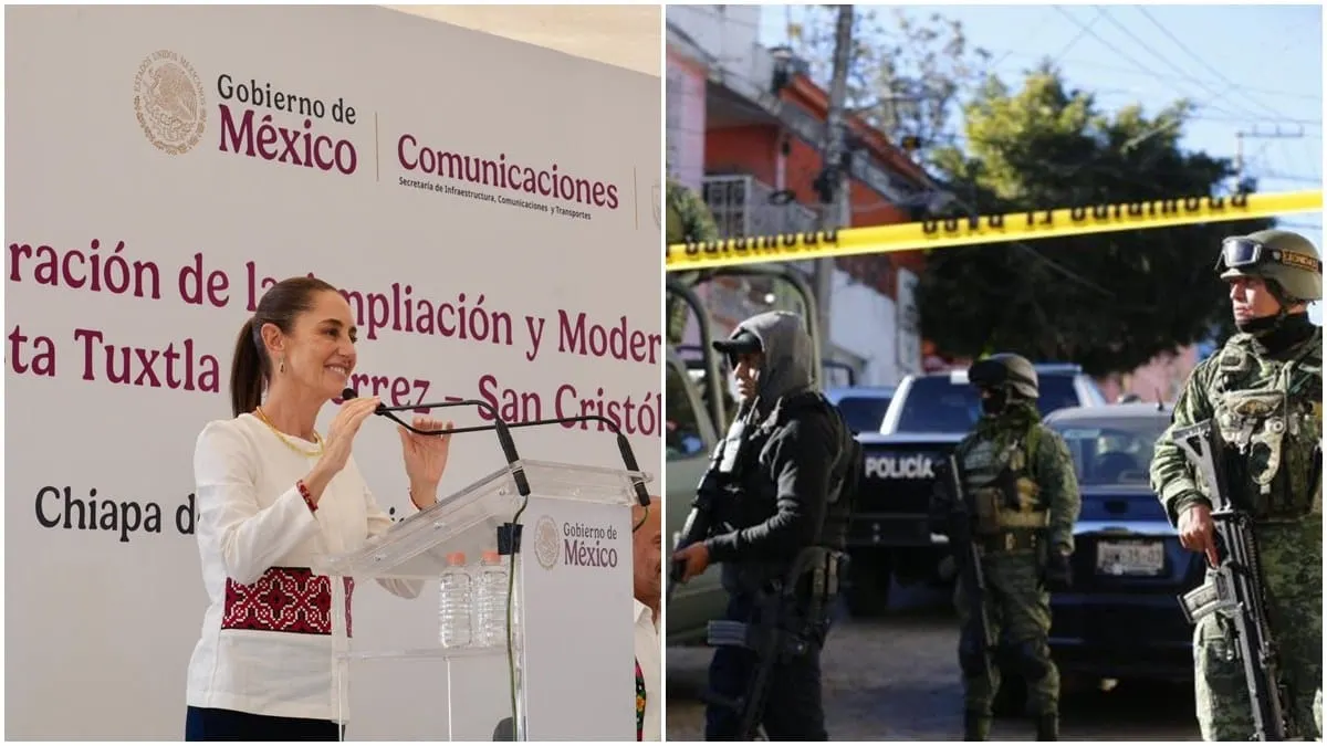 "Lo peor es darse la vuelta y no atenderlo", dice Sheinbaum sobre narcoviolencia en Chiapas