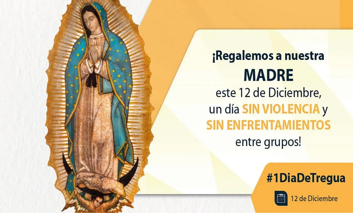 Iglesia pide a criminales "un día de tregua" por celebración a la Virgen y en Navidad