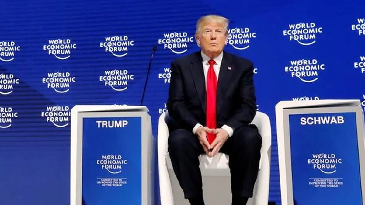 "Con México, estamos acordando con México, vamos muy bien”, afirmó Trump en su participación en Davos