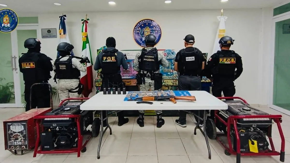 Acapulco: Fiscalía catea inmueble en la Central de Abastos; incauta droga y objetos relacionados a la extorsión