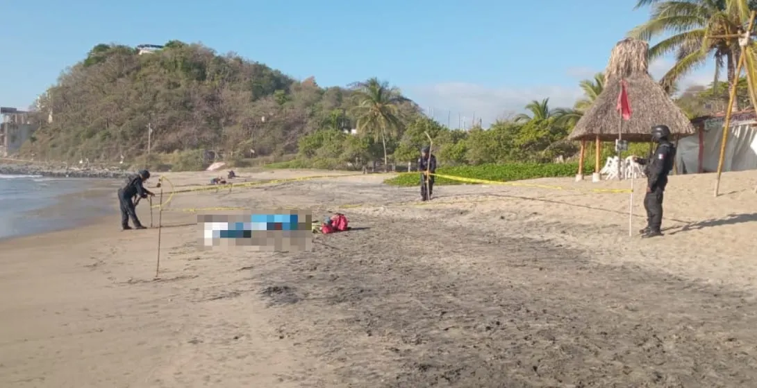 Hombre muere ahogado en playa Ojo de Agua en Tecpan de Galeana
