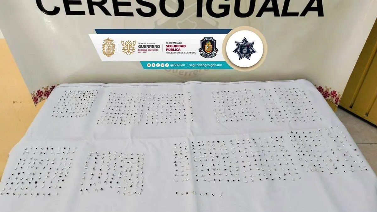 Aseguran más de mil dosis de droga en penal de Iguala, Guerrero