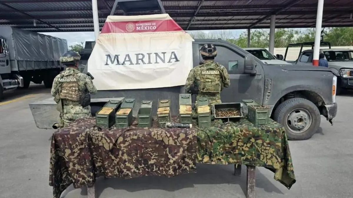 Operativo Frontera Norte: incautan vehículo monstruo y más de mil cartuchos en Matamoros