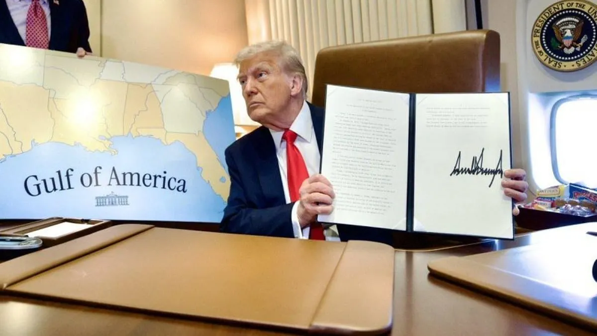"¡Feliz Día del Golfo de América!"; Trump hace oficial el cambio de nombre al Golfo de México