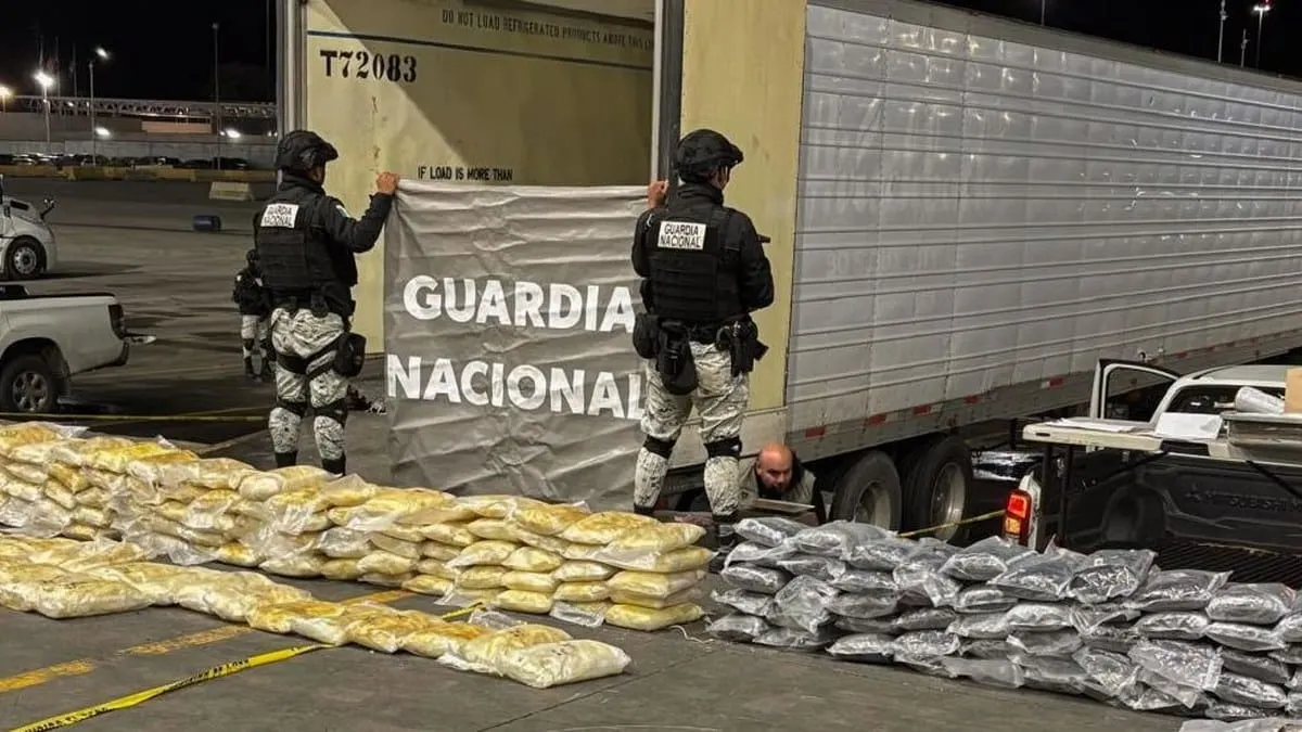 Confiscan más de media tonelada de metanfetamina y cocaína en la garita de Otay, en Tijuana