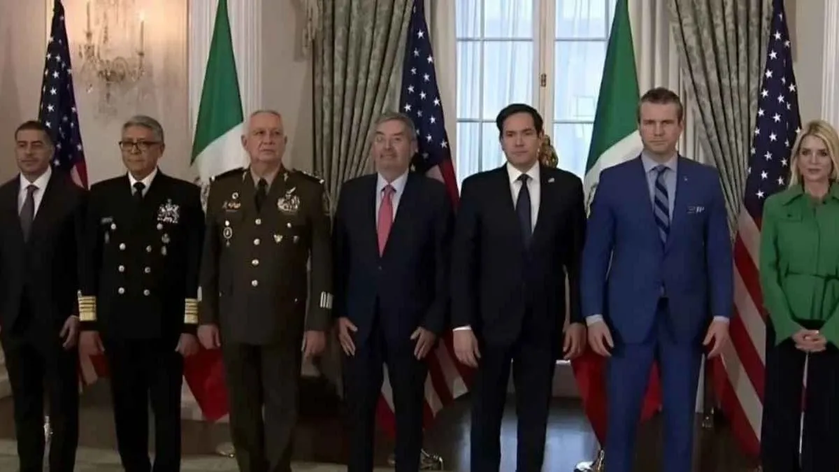 Marco Rubio, secretario de Estado de EU, se reúne con el gabinete de Seguridad de México, en Washington