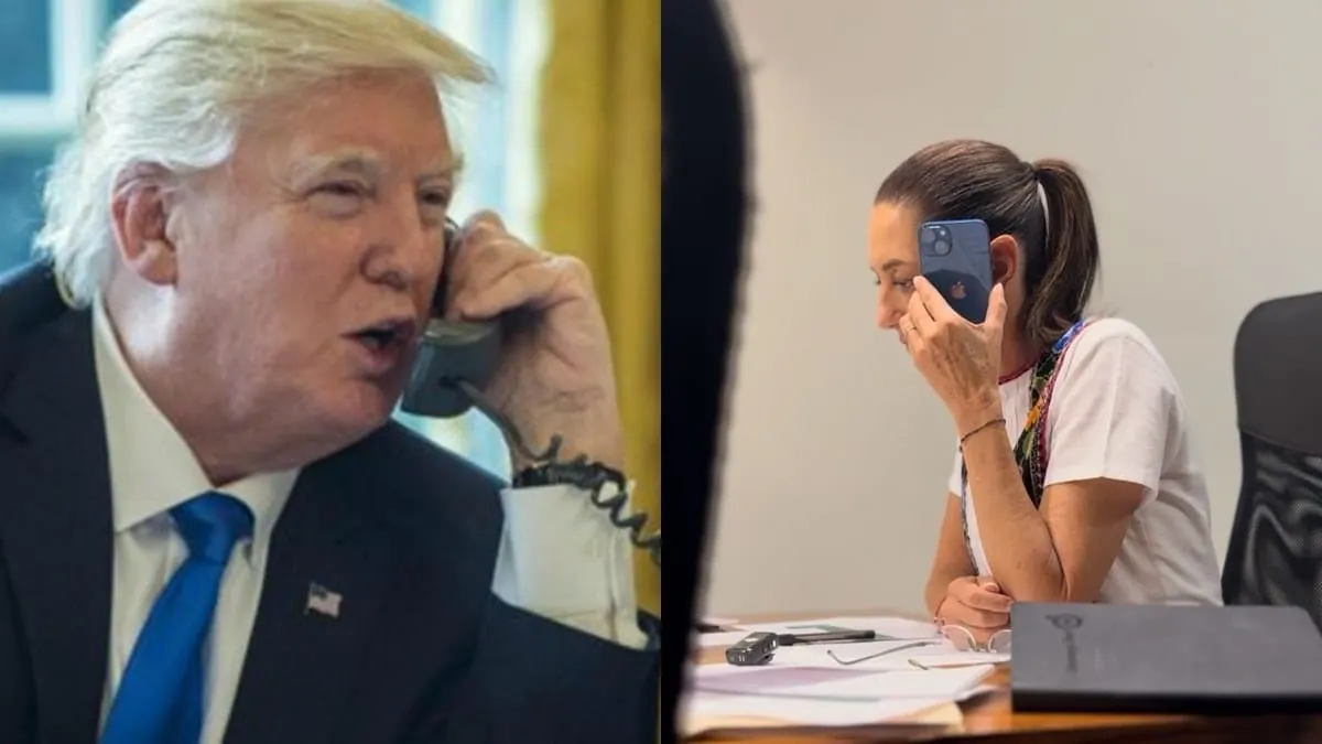 Trump habla hoy con la presidenta Claudia Sheinbaum y con Trudeau por crisis de aranceles