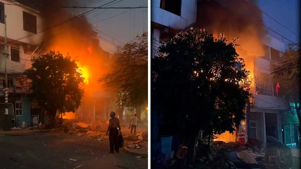 Se registra fuerte explosión en la colonia Progreso de Acapulco