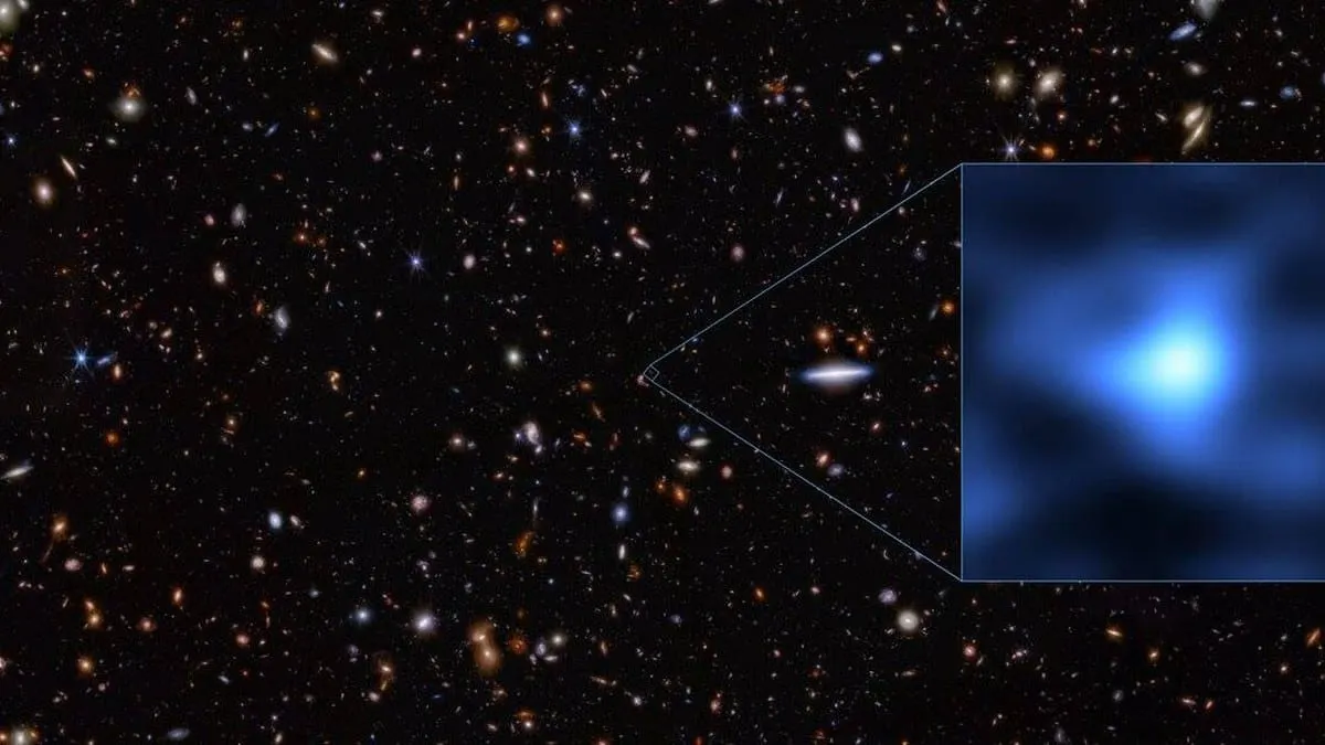 Descubren oxígeno en una  galaxia a 13 mil 400 millones de años, es la más lejana conocida