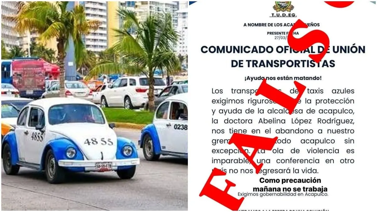 Líder transportista niega que haya suspensión del servicio en Acapulco; denuncia comunicado apócrifo