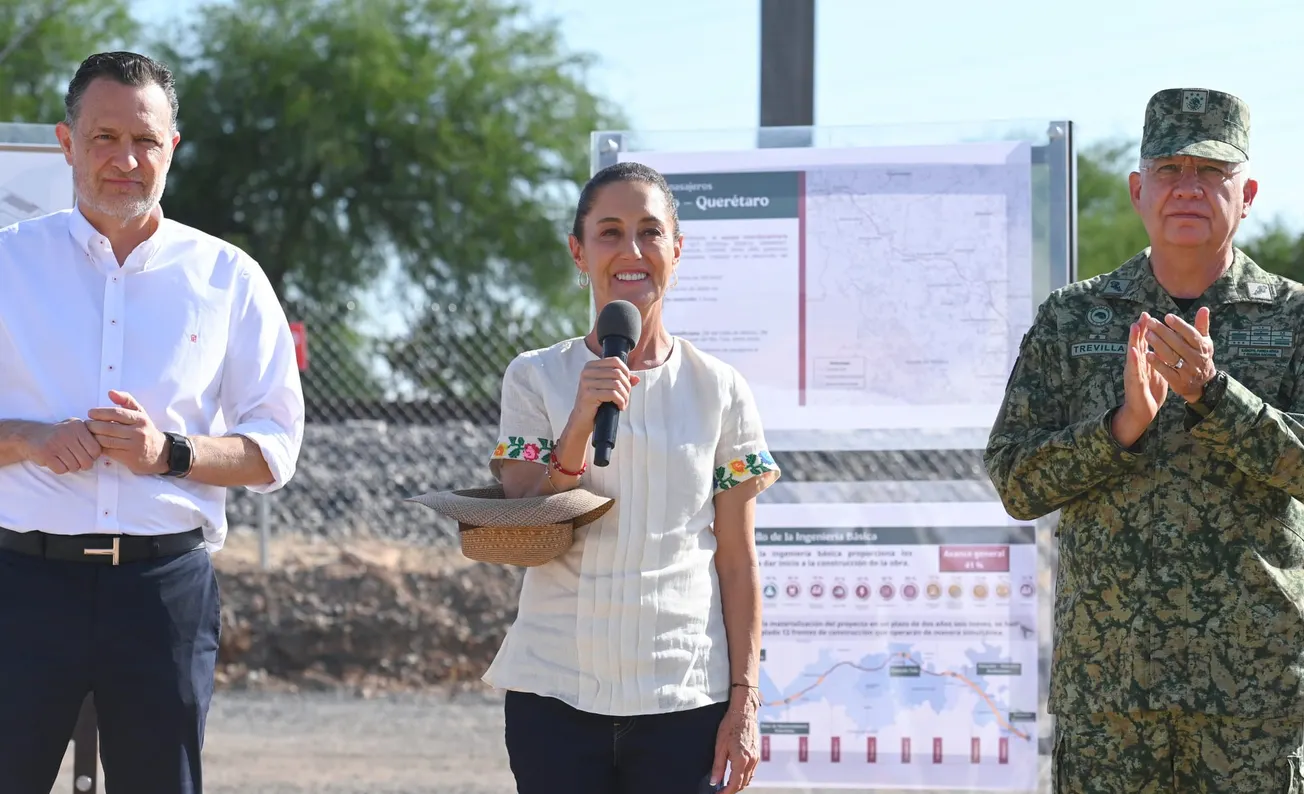 Tren Ciudad de México-Querétaro será inaugurado en el año 2027; Sheinbaum abandera inicio de obras