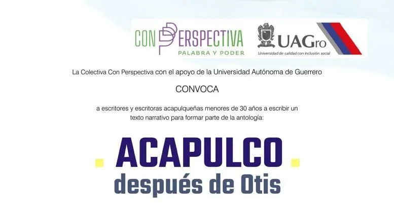 Convocan a jóvenes escritores a retratar el Acapulco post-Otis en antología literaria