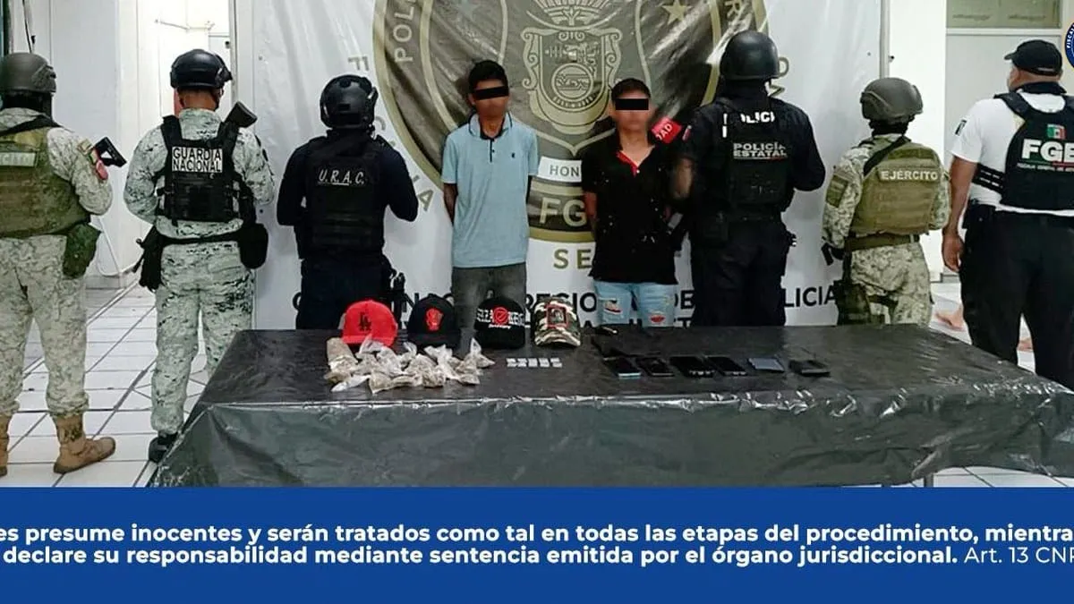 Detienen a tres con droga en colonia Jardín de Acapulco