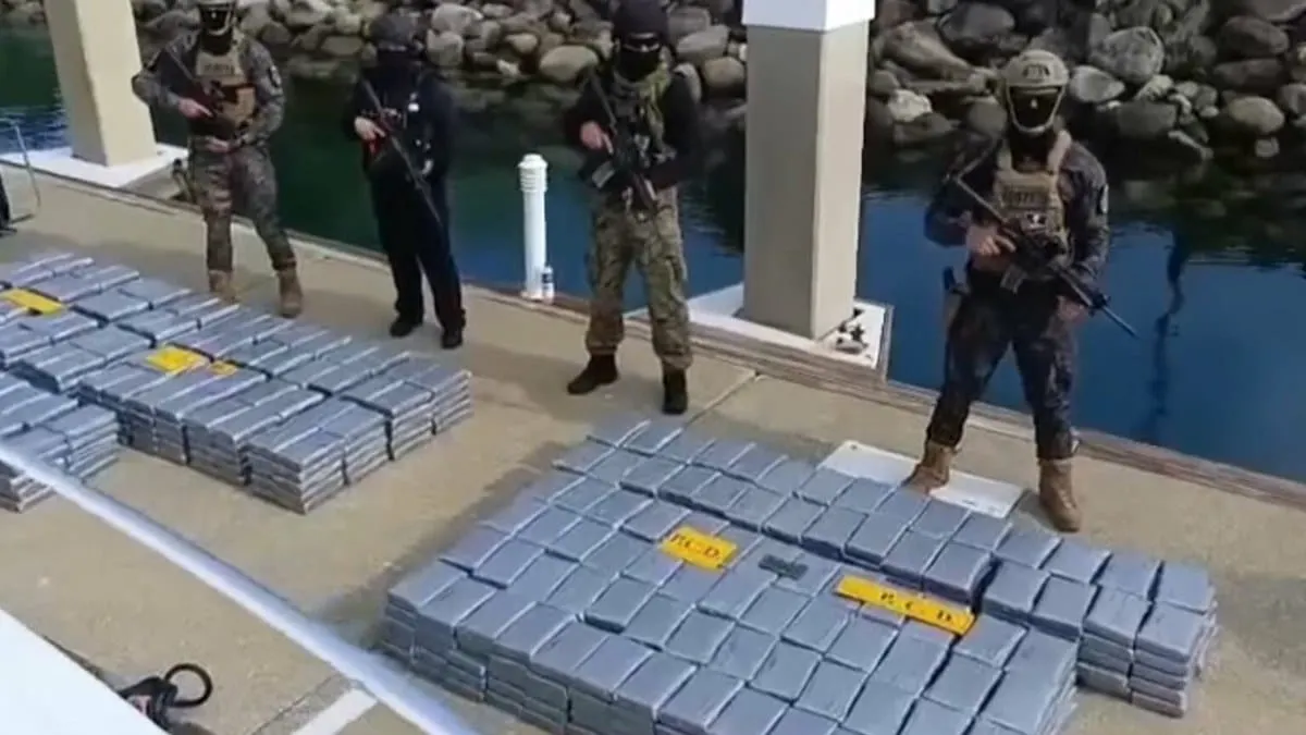 Costa Rica decomisa 840 kilos de cocaína ocultos en un lujoso yate tripulado por mexicanos