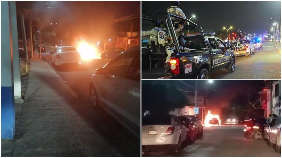 Otra noche de terror en Villahermosa, capital de Tabasco, balaceras y autos quemados en distintos hechos