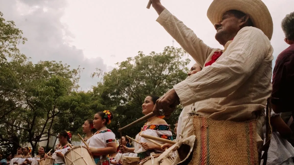 Mujeres Tamborileras de Tabasco, La Flor del Tambor, fin de una tradición hombrista. Foto Sandra Núñez.