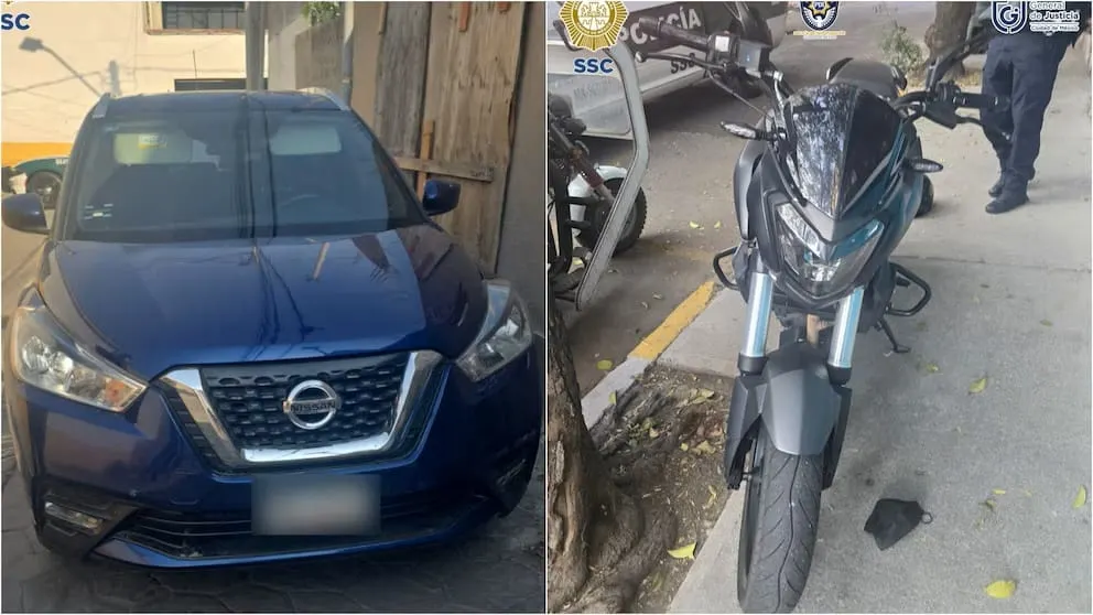 Aseguran moto y coche vinculados a homicidio de colaboradores de Clara Brugada en CDMX