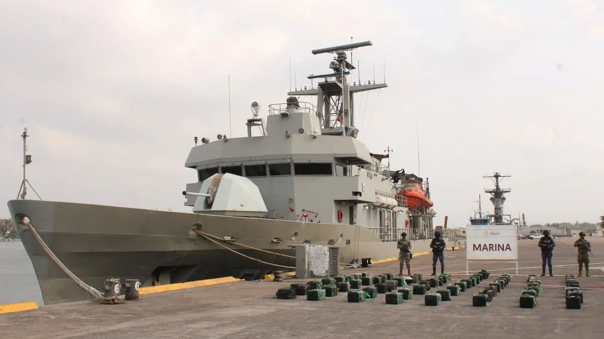 Droga incautada en Michoacán.